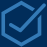 Blue Hexagon Icon